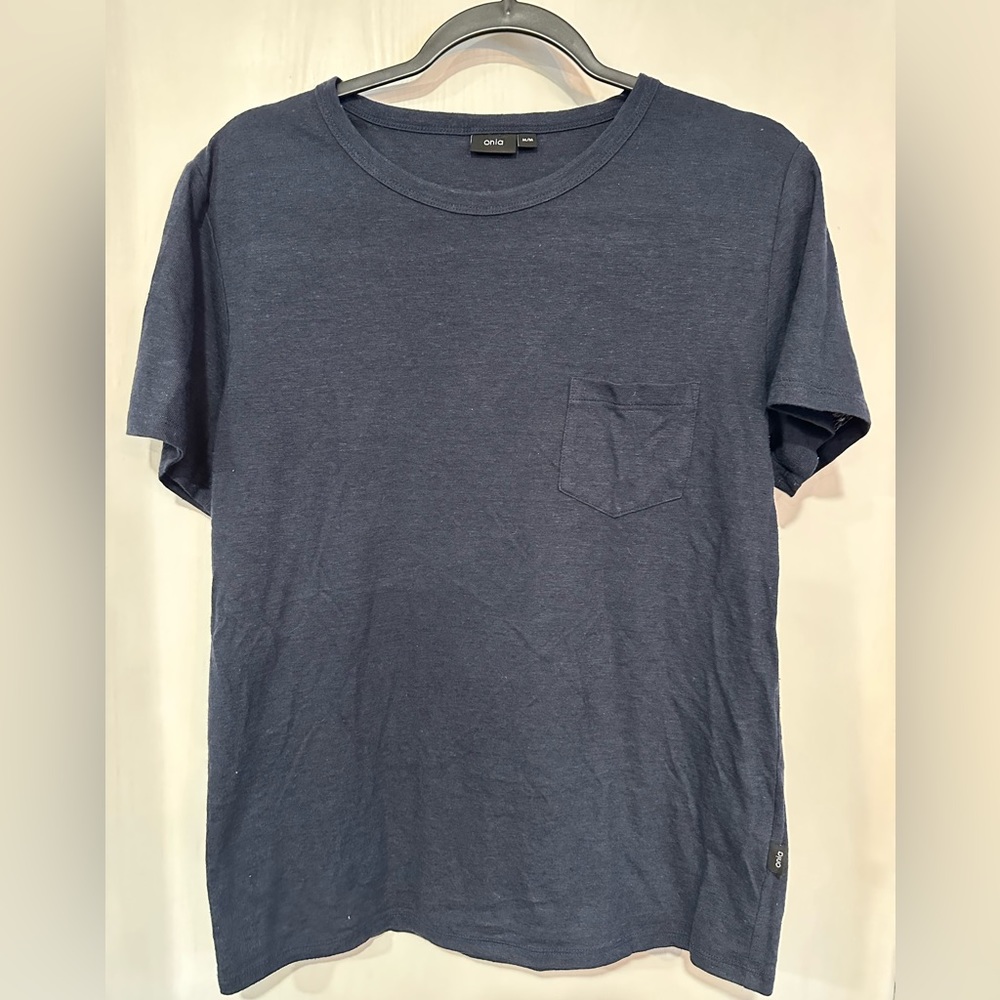 MENS ONIA LINEN BLEND TSHIRT